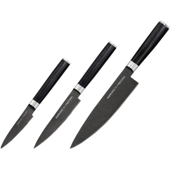 Набор из 3 ножей SAMURA MO-V SM-0230B/K Набор из 3 ножей SAMURA MO-V SM-0230B/K