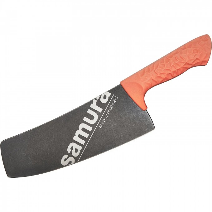 Кухонный топорик Модерн SAMURA ARNY 208 мм, ТЭП коралловый SNY-0041BC/K SNY-0041BC-K Кухонный топорик Модерн SAMURA ARNY 208 мм, ТЭП коралловый SNY-0041BC/K SNY-0041BC-K